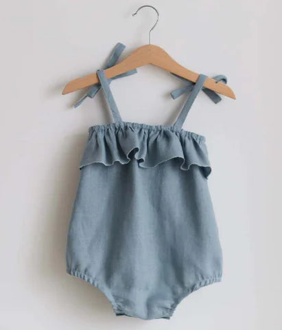 Baby Girls Cotton Bubble Romper