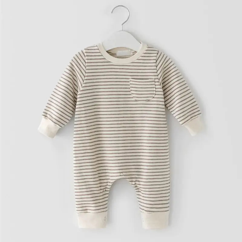 Striped One-Piece Jumpsuit for Baby