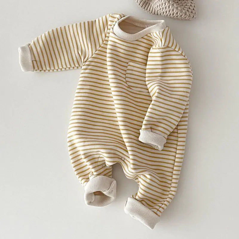 Striped One-Piece Jumpsuit for Baby