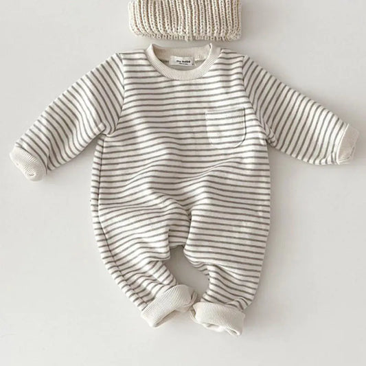 Striped One-Piece Jumpsuit for Baby
