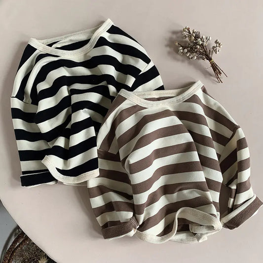 Soft Cotton Wide Stripe T-Shirt