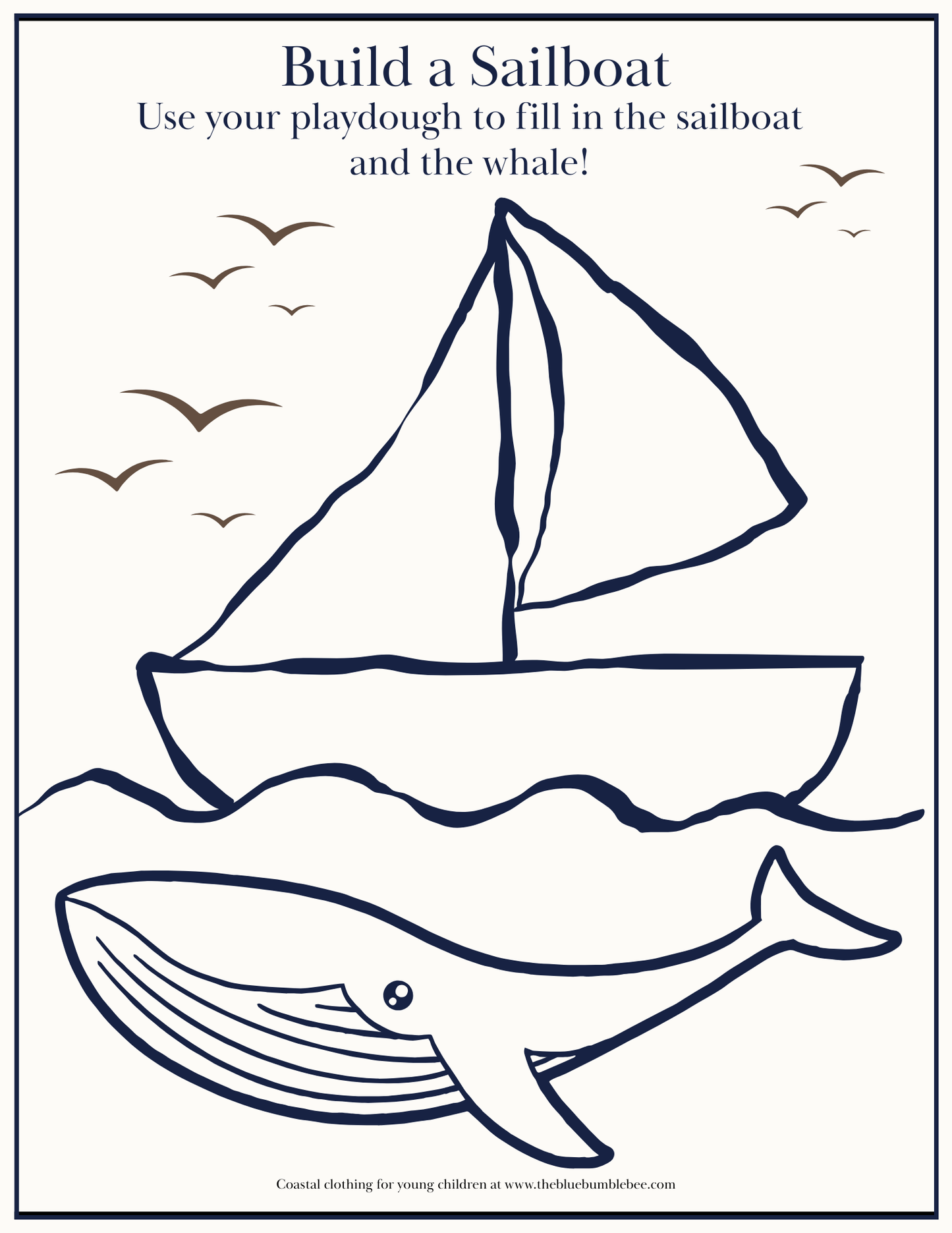 Build a Sailboat – Playdough Activity Printable Sheet