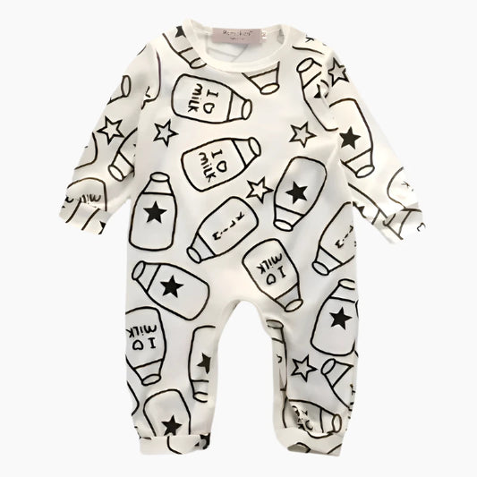 Baby & Toddler Jumpsuit "I Love Milk"