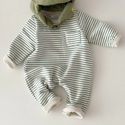 Striped One-Piece Jumpsuit for Baby